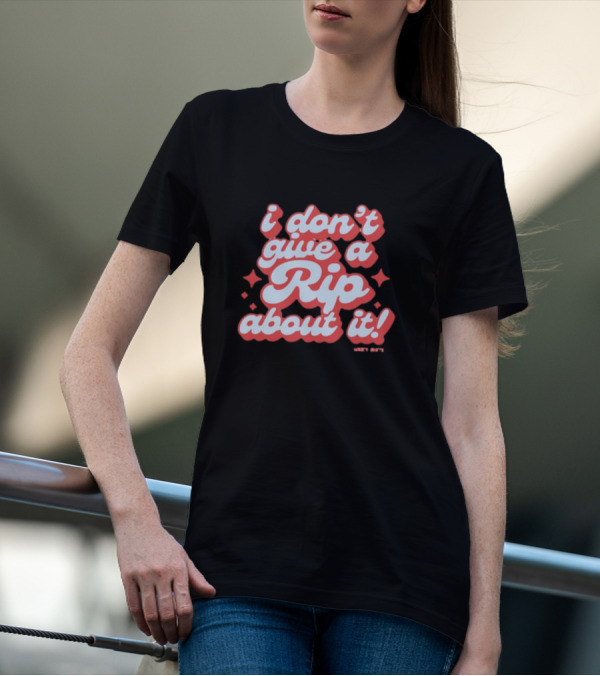 I Don't Give A Rip About It Tanner Smith Wavy Retro 70s T-Shirt