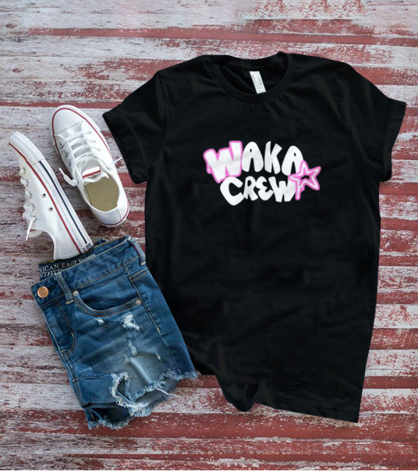 Waka Crew Airbrushed Pink Star T-Shirt
