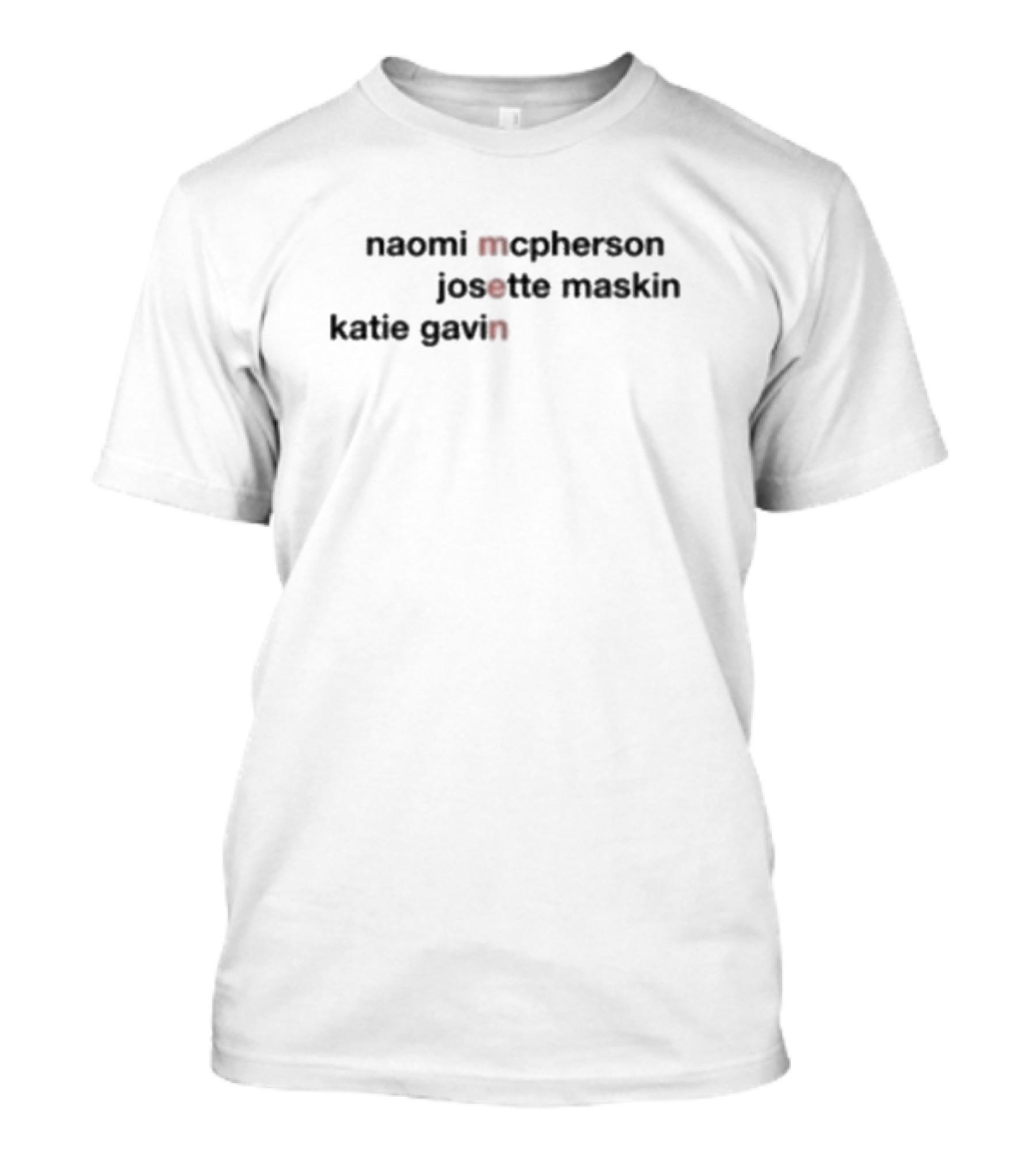 Naomi Mcpherson Josette Maskin Katie Gavin I Heart Men T-Shirt
