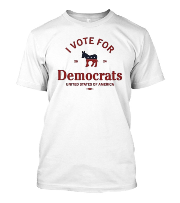 I Vote For Democrats 2024 United States Of America Donkey T-Shirt