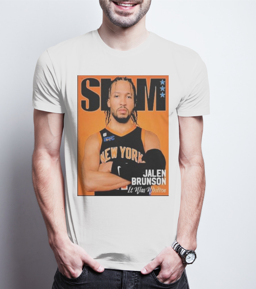 Slam Jalen Brunson New York It Was Written Cover T-Shirt