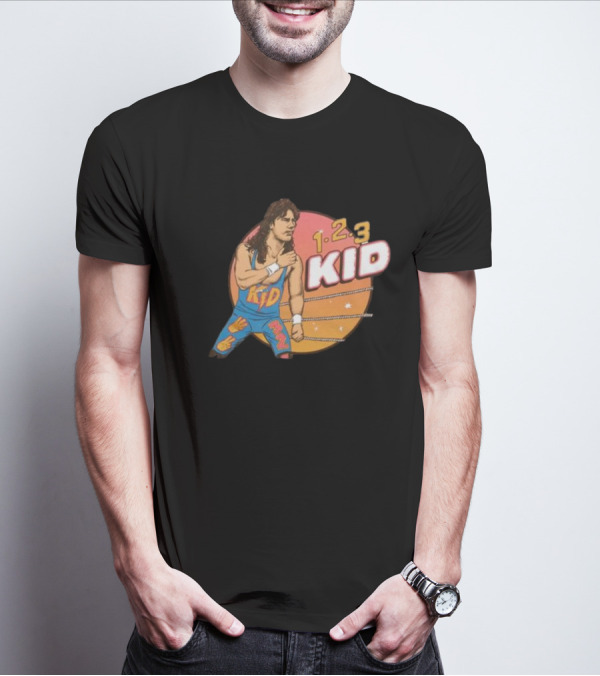 1-2-3 Kid Wrestling Legend Retro Graphics T-Shirt