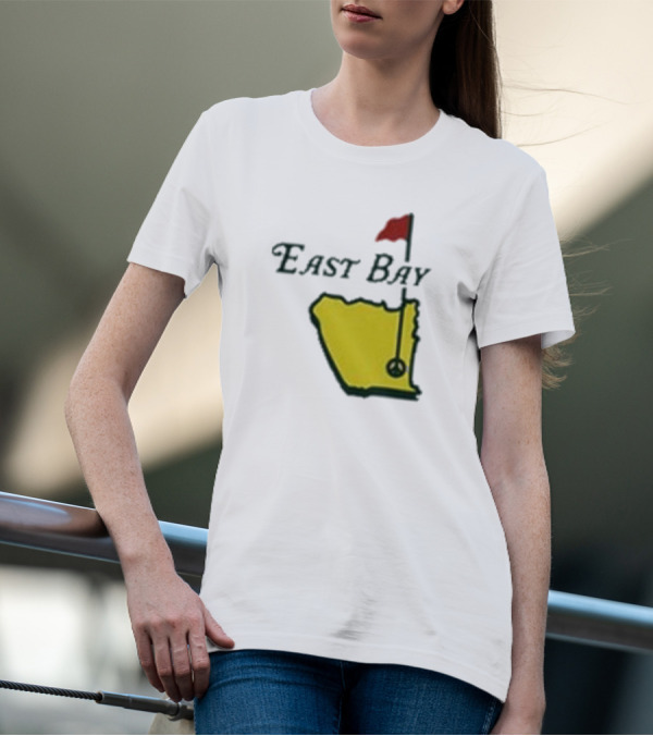 Oaklandish East Bay Golf Map With Flag Hole T-Shirt