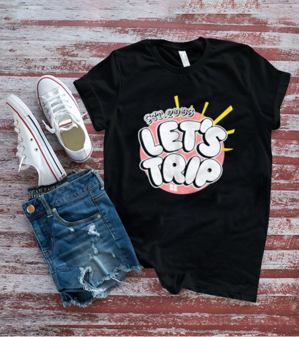 Let's Trip Bubble Est 2003 Sunburst T-Shirt