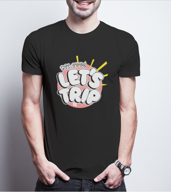 Let's Trip Bubble Est 2003 Sunburst T-Shirt