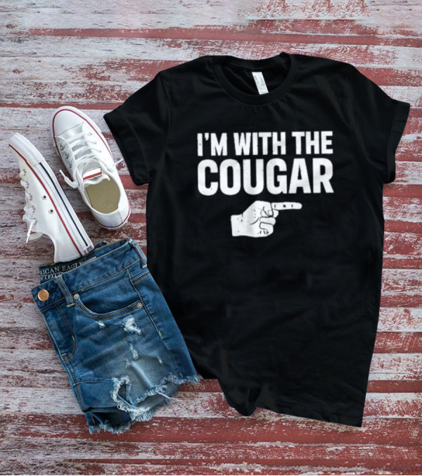I'm With The Cougar Mark Titus Show Pointing Hand T-Shirt