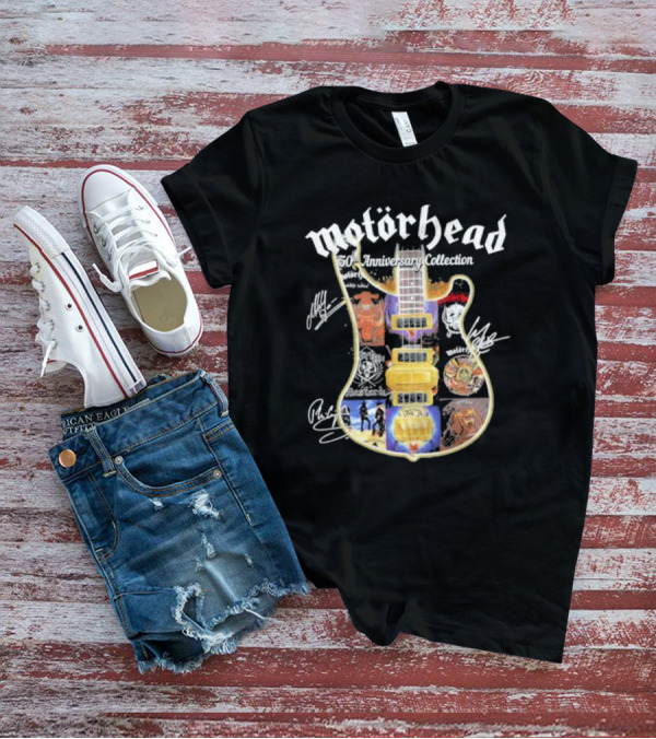 Motörhead 50th Anniversary Collection Guitar Signatures With Band T-Shirt