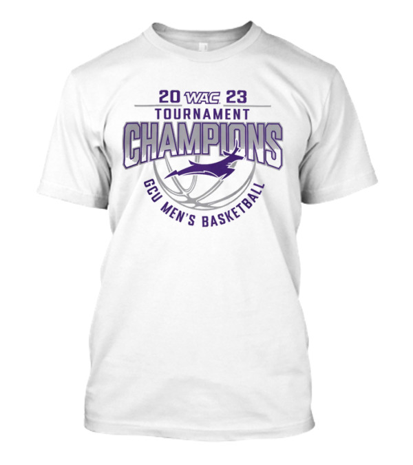 20 WAC 23 Tournament Champions GCU Men's Basketball T-Shirt