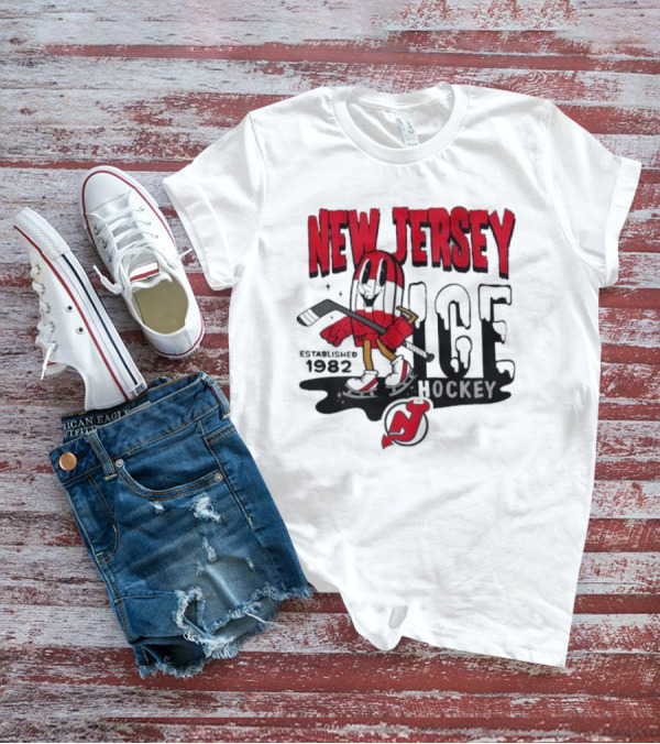 New Jersey Hockey Popsicle Established 1982 Youth Mitchell And Ness T-Shirt
