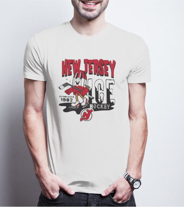 New Jersey Hockey Popsicle Established 1982 Youth Mitchell And Ness T-Shirt