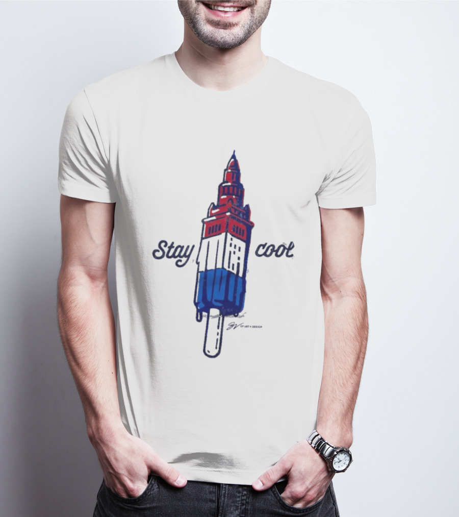 Stay Cool Cleveland Tower Popsicle T-Shirt