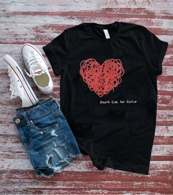 Death Cab For Cutie Heart Red Thread T-Shirt