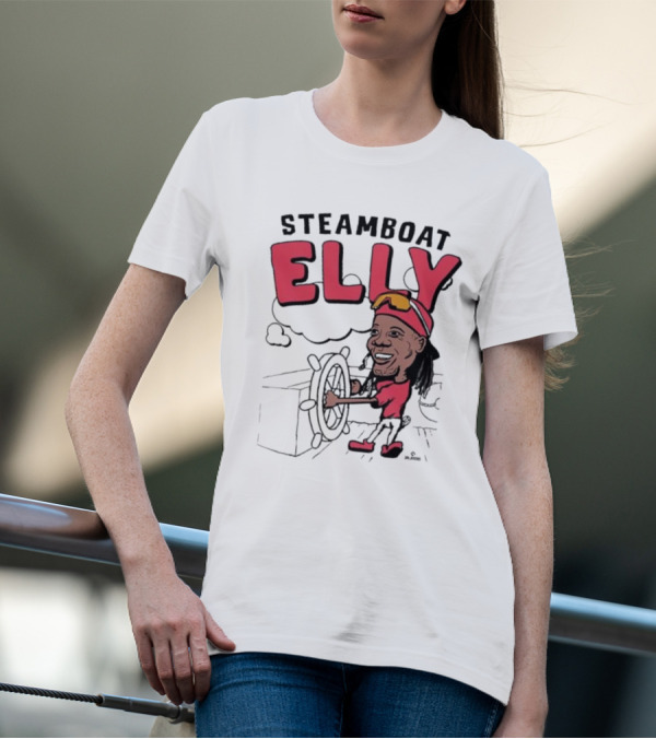 STEAMBOAT ELLY Elly De La Cruz Wheel Turner Cartoon T-Shirt