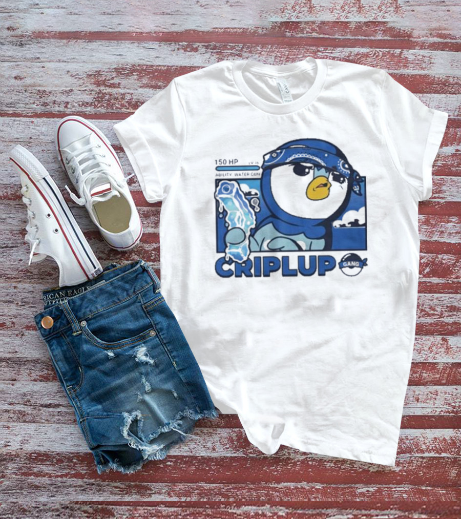 Impjcomics Criplup Comic Blue Bandana Penguin T-Shirt