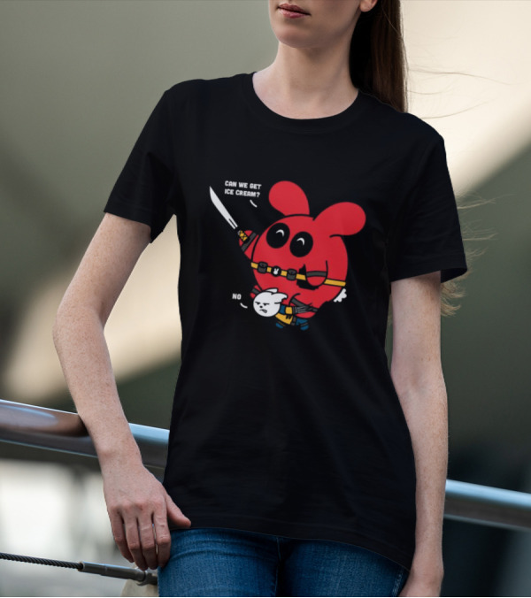 Can We Get Ice Cream No Exclusive Deadpool Rabbit T-Shirt