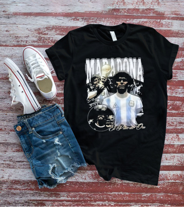 Maradona 2024 Diego El Pibe De Oro Golden Boy T-Shirt