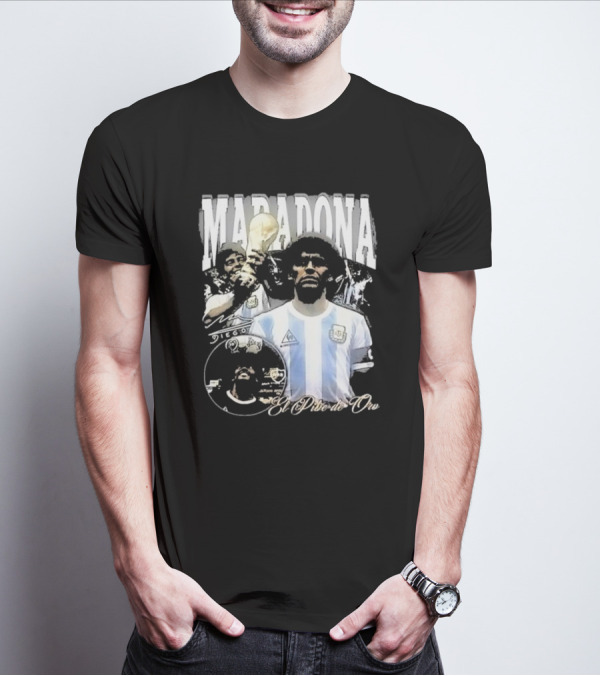 Maradona 2024 Diego El Pibe De Oro Golden Boy T-Shirt