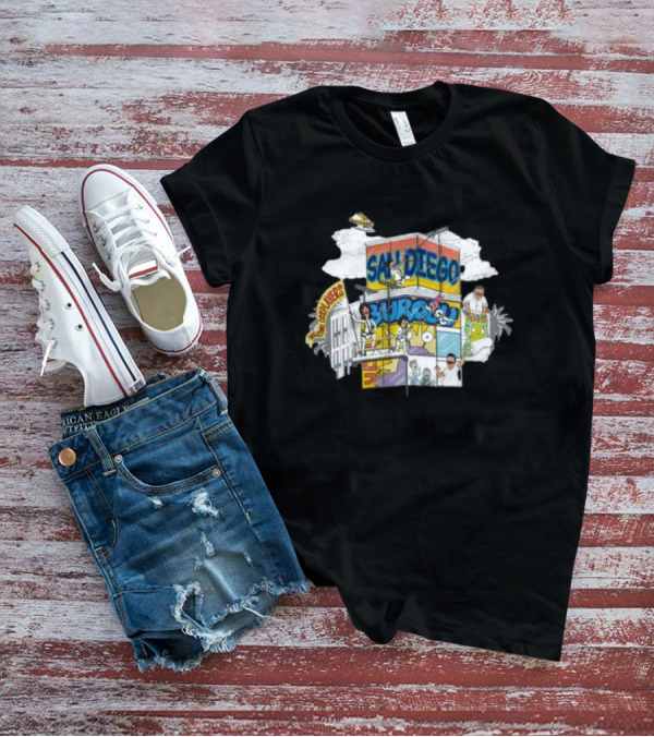 San Diego Skyscraper Happy Hour Crew T-Shirt