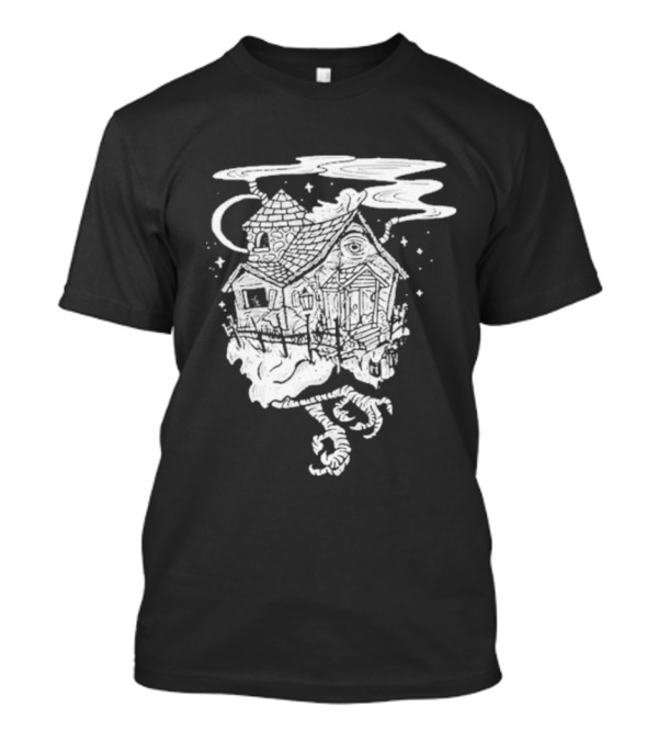 Baba Yaga 2024 Mystical Chicken Leg House Moon And Stars T-Shirt