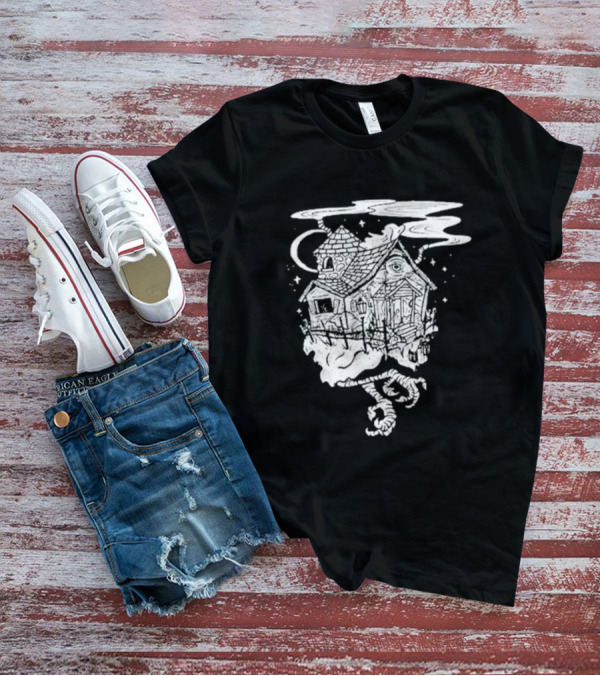 Baba Yaga 2024 Mystical Chicken Leg House Moon And Stars T-Shirt