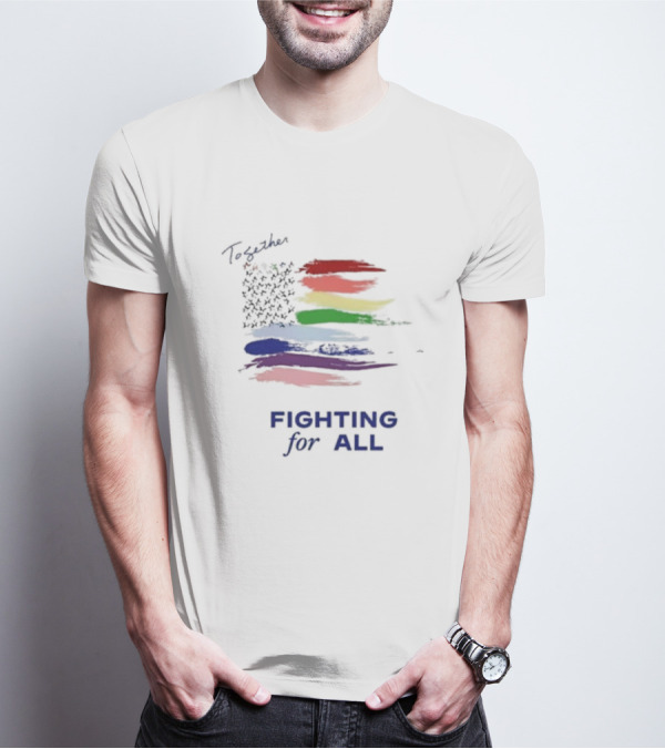 Together Biden Harris Pride Prabal Gurung Fighting For All Rainbow Flag T-Shirt