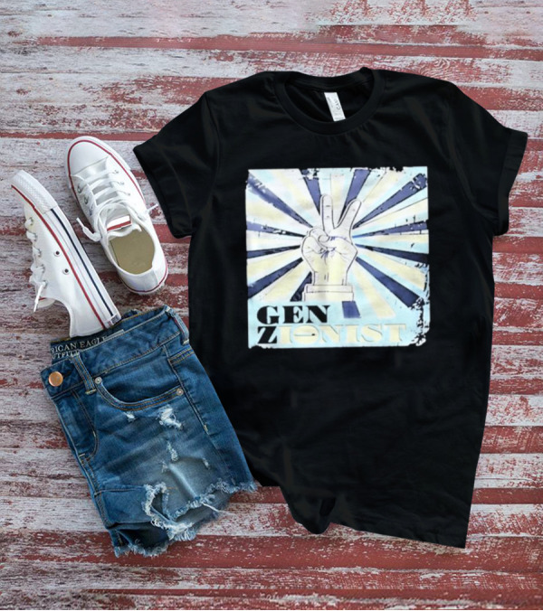 Gen Zionist Peace Sign Victory Hand T-Shirt