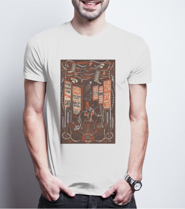 Flatland Cavalry Sold Out Show June 29 2024 John Floore Country Store Helotes TX T-Shirt
