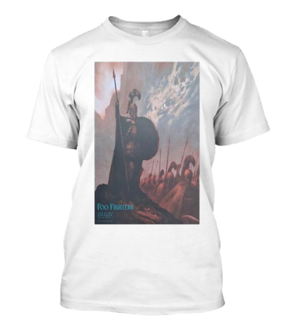 Foo Fighters June 27 2024 Villa Park Birmingham UK Spartan Warrior T-Shirt