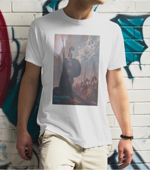 Foo Fighters June 27 2024 Villa Park Birmingham UK Spartan Warrior T-Shirt