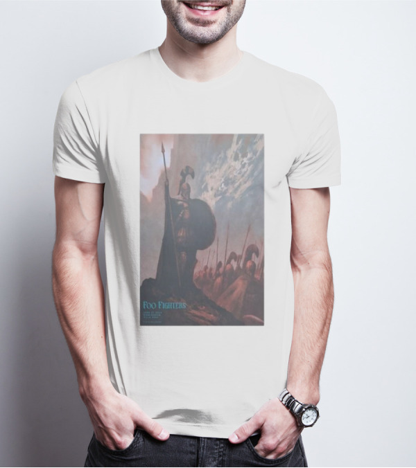Foo Fighters June 27 2024 Villa Park Birmingham UK Spartan Warrior T-Shirt