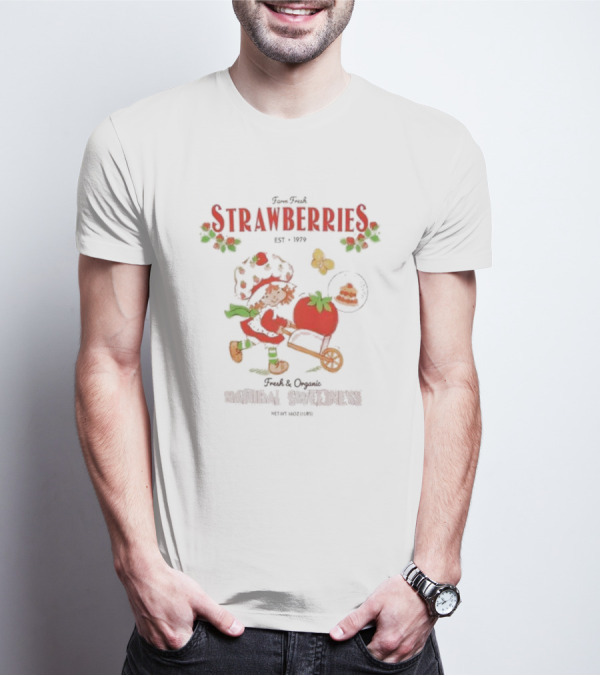 Fresh Strawberries Est 1979 Strawberry Shortcake Fresh And Organic Natural Sweetness T-Shirt