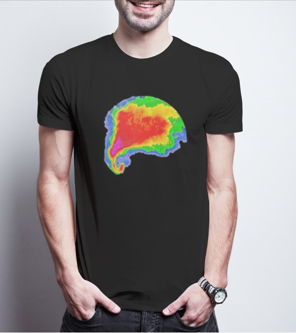 Supercell Weather Radar Heat Map Storm Formation T-Shirt