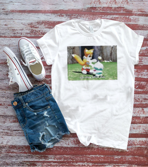 Tails Chao Everything Will Be Okay Game Scene Comfort T-Shirt