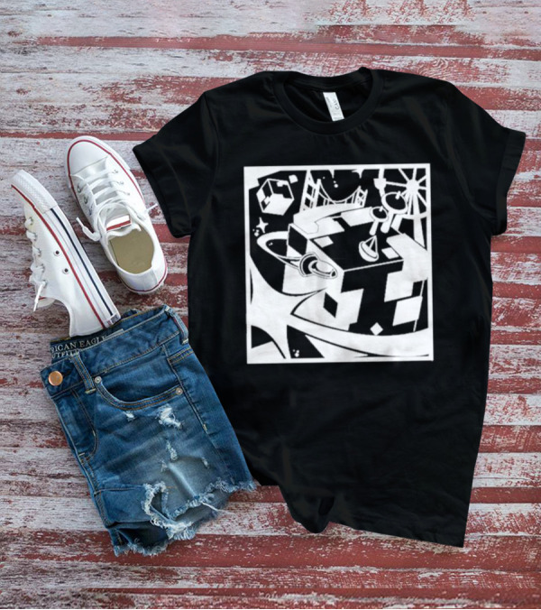 Tallulah Richarlyson Tilin QSMP Egg Surreal Cityscape Blocks Space T-Shirt
