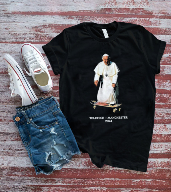 Teletech Manchester 2024 Skateboarding Pope T-Shirt