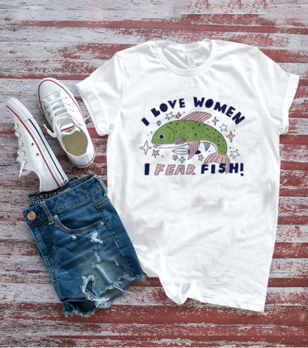 I Love Women I Fear Fish Vintage Tenderghost T-Shirt