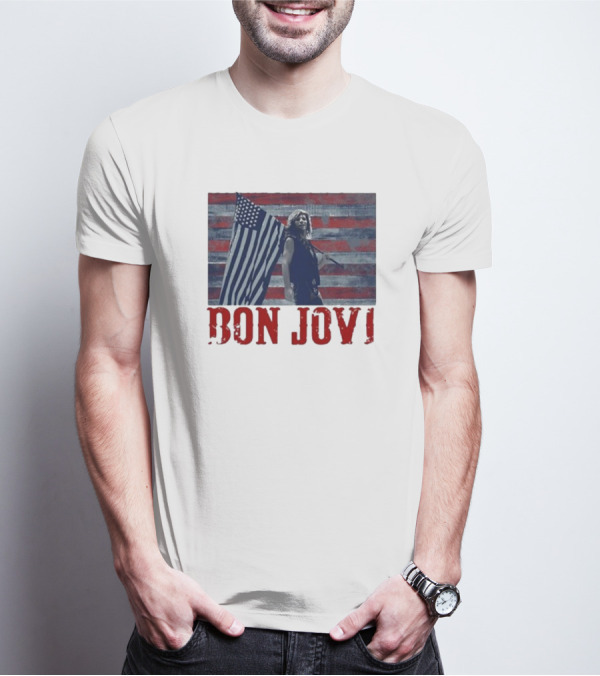 Bon Jovi American Flag T-Shirt