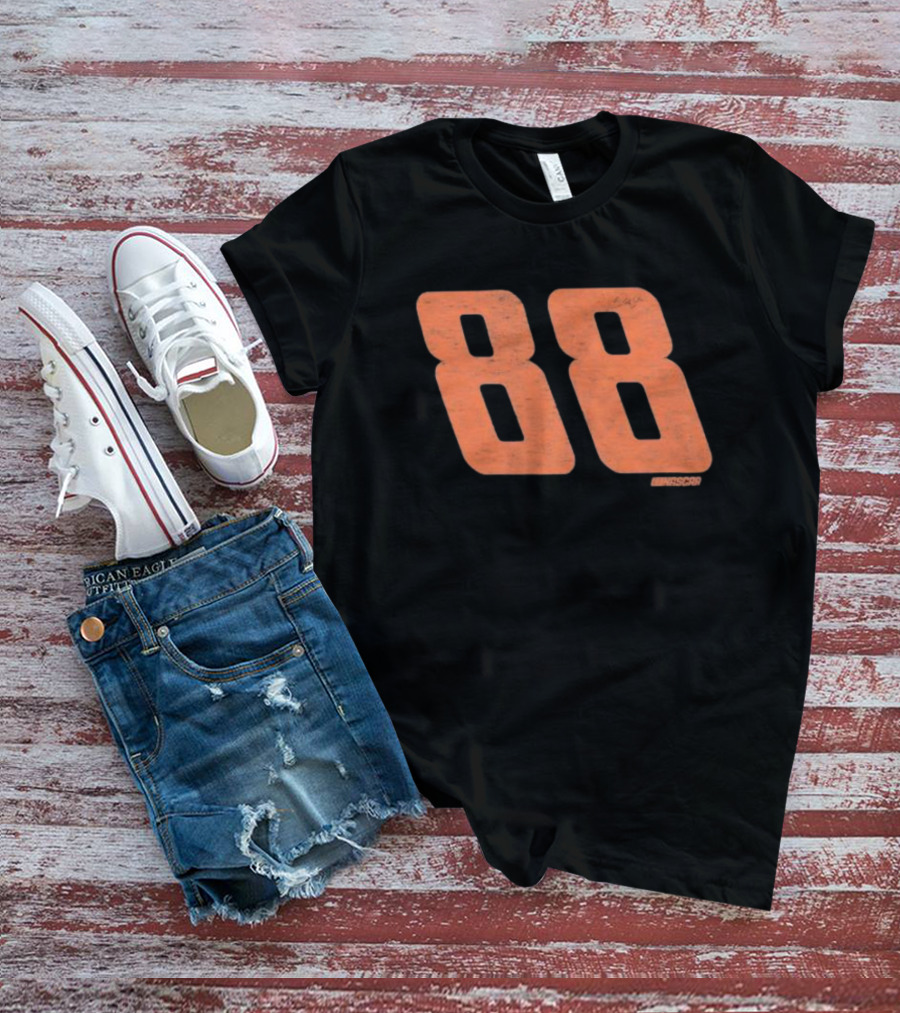 NASCAR Dale Earnhardt Jr. #88 Black Franklin 47 Racing T-Shirt