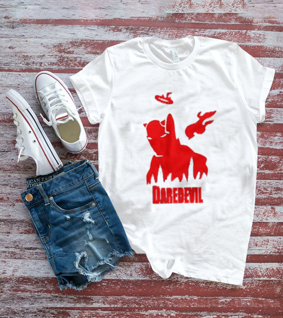 Daredevil Born Again Marvel Studios Iconic Red Flame T-Shirt