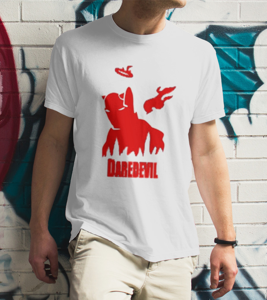 Daredevil Born Again Marvel Studios Iconic Red Flame T-Shirt
