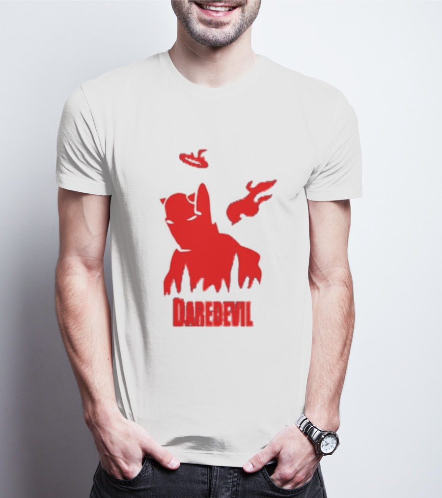 Daredevil Born Again Marvel Studios Iconic Red Flame T-Shirt