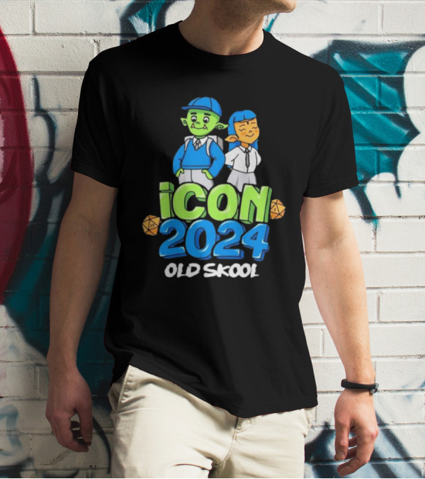 ICON 2024 Old Skool Retro Fantasy Characters T-Shirt
