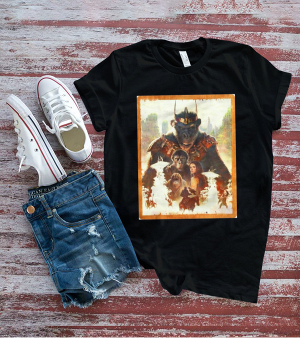 Kingdom Of The Planet Of The Apes Powerful Leadership Apes And Human Alliance T-Shirt