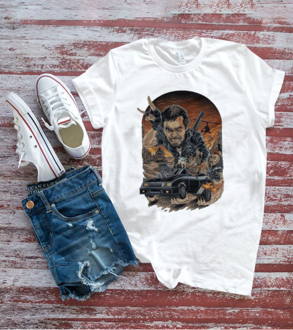 Krisna Okky Mad Max Apocalyptic Road Warrior Scene T-Shirt