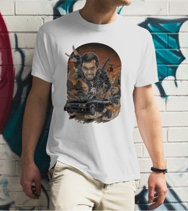 Krisna Okky Mad Max Apocalyptic Road Warrior Scene T-Shirt