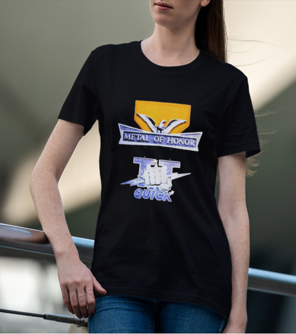 Metal Of Honor Quick Tour ’86 Fist Lightning Emblem T-Shirt