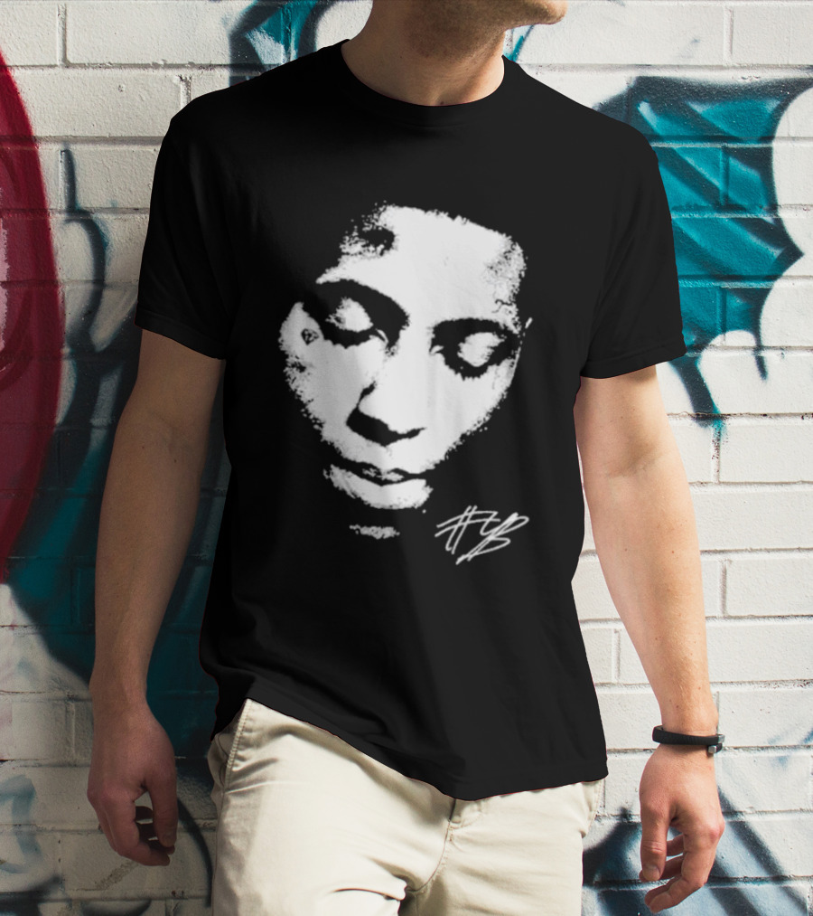Never Broke Again Lonely Child NBA YoungBoy Signature Black And White Face T-Shirt