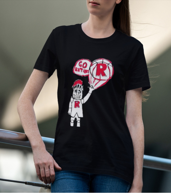Rutgers Mbb The Blackout Go Rutgers Basketball Knight T-Shirt