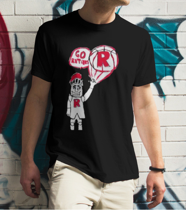 Rutgers Mbb The Blackout Go Rutgers Basketball Knight T-Shirt