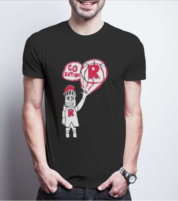 Rutgers Mbb The Blackout Go Rutgers Basketball Knight T-Shirt